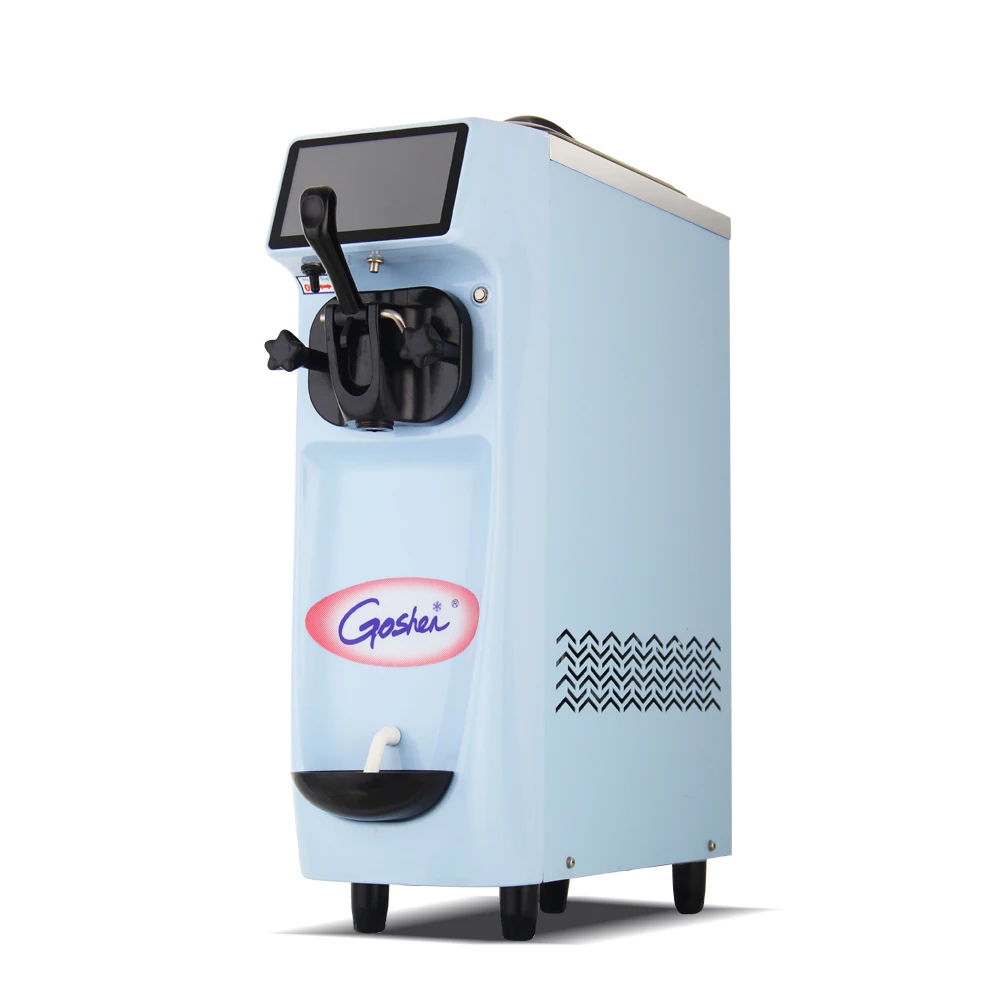 Goshen 220v Super Silence Mini Table Top Soft Ice Cream Machine