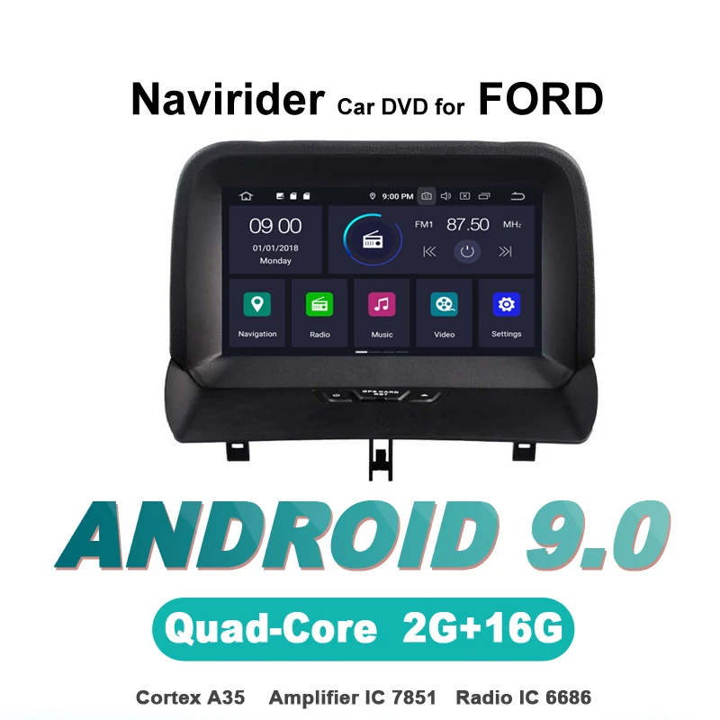 

ELANMEY advanced gps navigation For FORD Tourneo car accessories android 9.0 CAR DVD multimedia radio stereo bluetooth