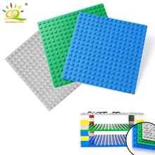 HUIQIBAO 5 di colore 12.75*12.75Cm Double-sided di Base FAI DA TE Piccola Piastra Isolati blocchi di Piastra di Base Classico 16*16 punti Giocattoli Dei Mattoni Per Bambini