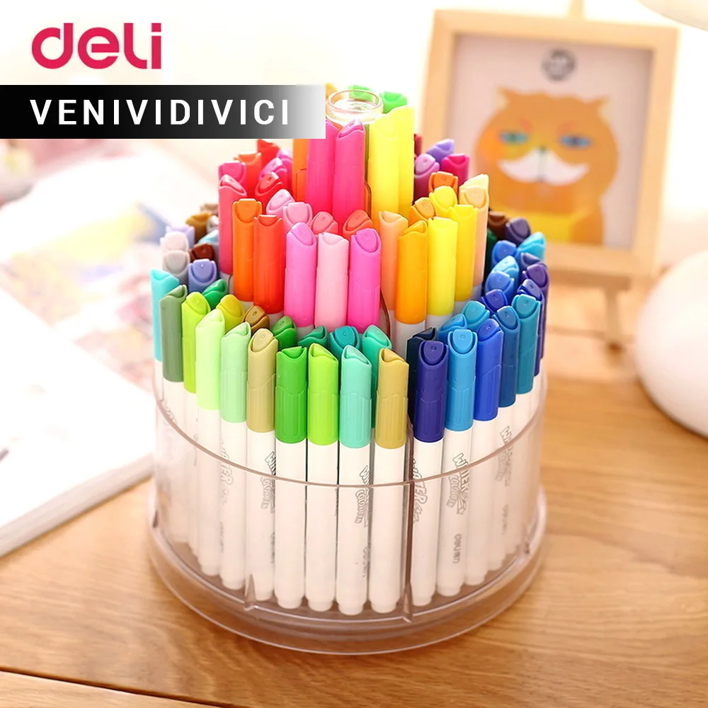 

On Salewatercolor pens 100 colors/box art stationery supplies water color markers easy washed drawing painting marker pen