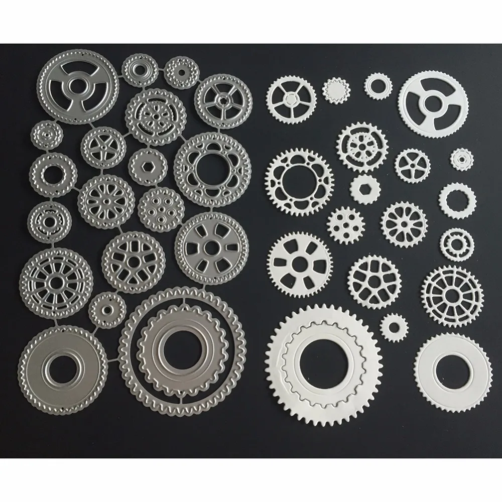 

Estel Sharp Gear Design Metal Cutting Dies Stencils for DIY Scrapbooking Album Paper Card Decorative Craft Embossing Die Cuts