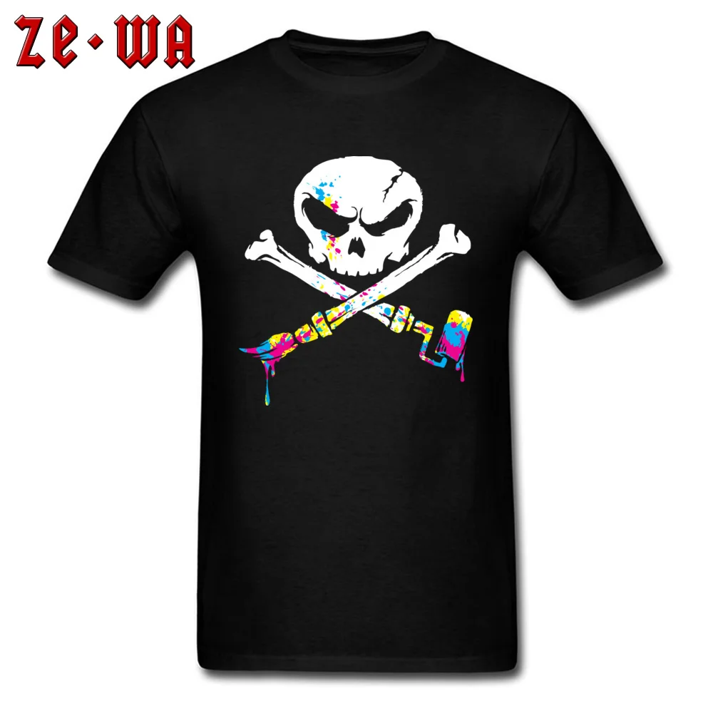 SummerCustom Short Sleeve Tops & Tees Father Day Slim Fit O-Neck Pure Cotton T-shirts Men T-Shirt Artist To The Bone CMY  Artist To The Bone CMY black