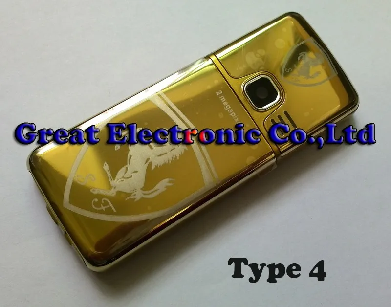 full fascia mobile phone housing for nokia 6300 gold cell phone cover case body panel keypad faceplate spare parts free shipping