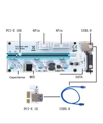 PCIE 1X до 16X Удлинительный кабель передачи карты горная линия видеокарты кабель