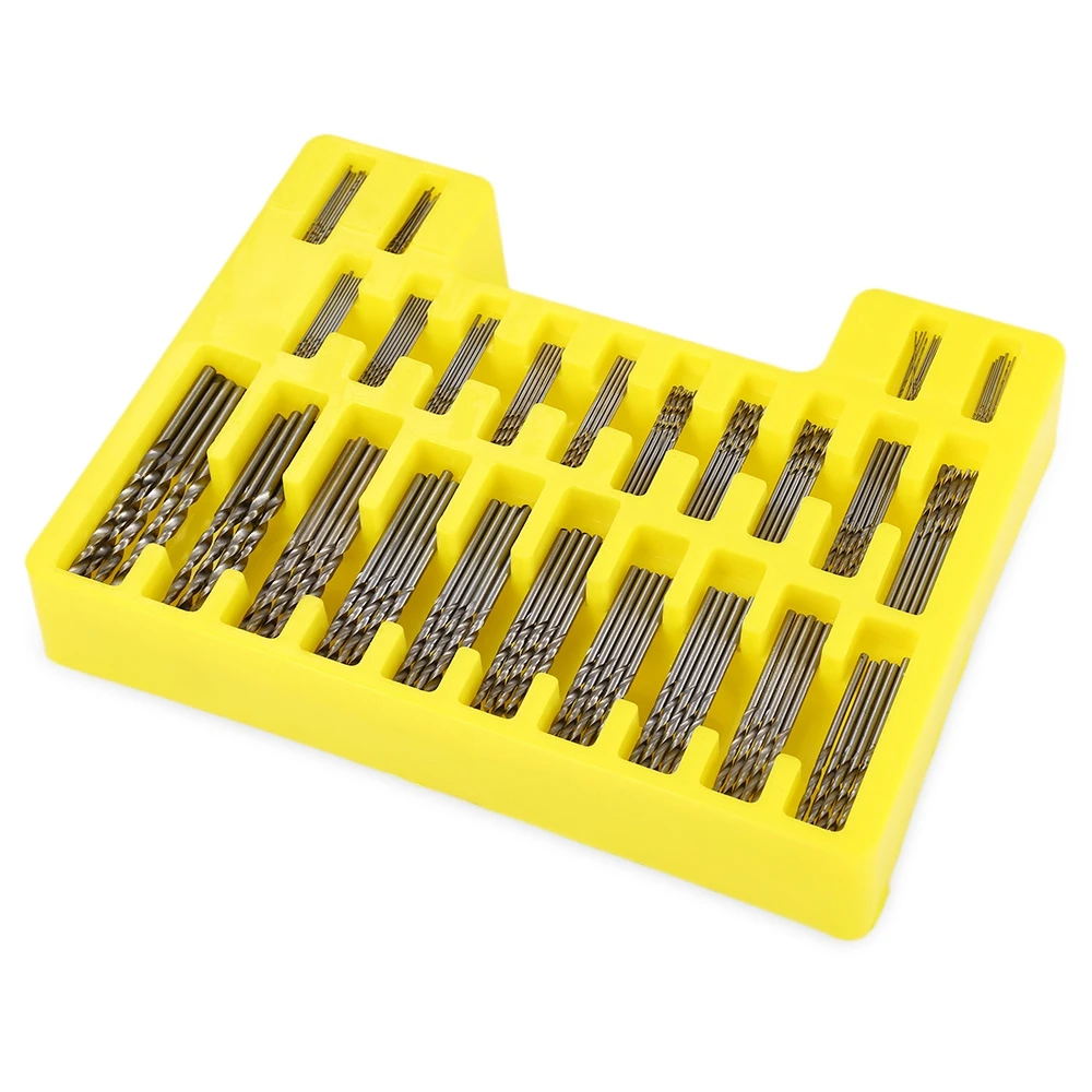 

150pcs High-speed Steel 0.4 - 3.2mm Mini High Precision Twist Drill Bit Tool with Case Wood Drilling Gun Drill Bit Tool Set
