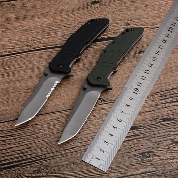 

NEW K1980 Folding Knife 8cr17mov blade G10 handle outdoor camping knife hunting survival tactical pocket knives EDC hand tools