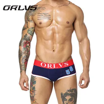 

ORLVS Brand 58 Men Boxer Shorts Cotton Men Underwear Sexy Men boxers Popular Male Panties 5 Colors Underpants Pouch Underwear
