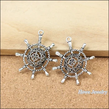 

50pcs Charms Anchors Pendant Tibetan silver Zinc Alloy Fit European Necklace DIY Metal Jewelry Findings