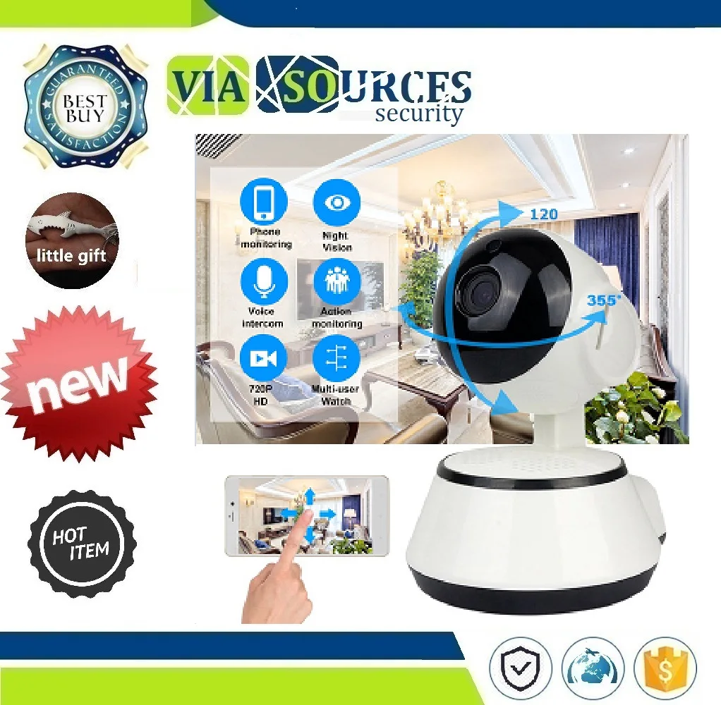 

Wireless Smart Baby Camera Audio Video Record Surveillance Home Security Camera Baby Monitor Portable WiFi IP Camera 720P HD
