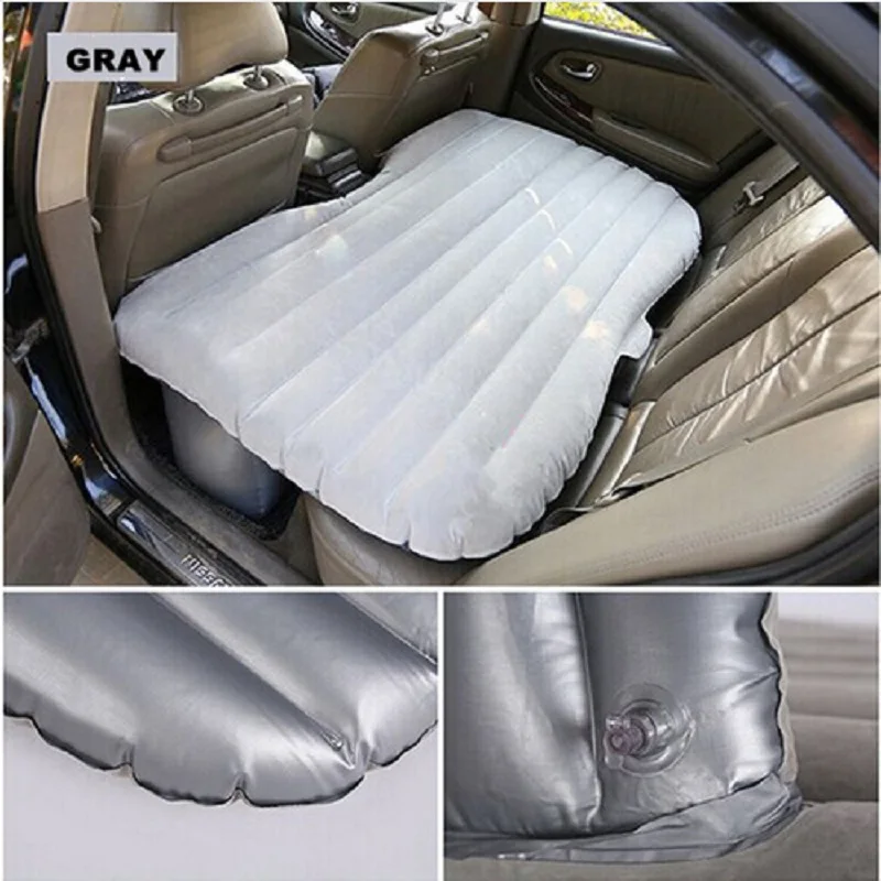 

2017 (gray) Universal SUV Car rear seat bed Travel colchoneta inflable Mattress car bed for outdoor camping Cushion flocking