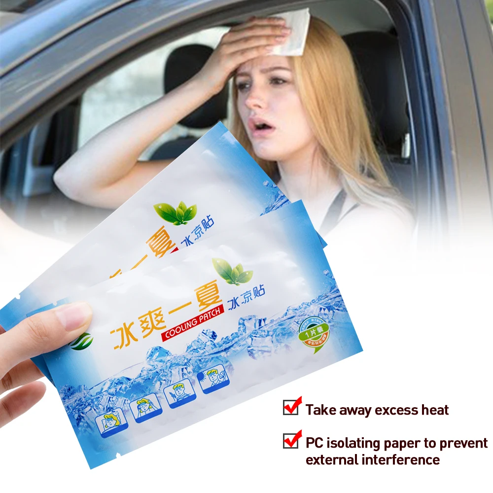 

5pcs Fever Down Patch Antipyretic Headache Relieve Pain Pad Lower Temperature Paste Ice Gel Polymer Hydrogel Cooling D1834