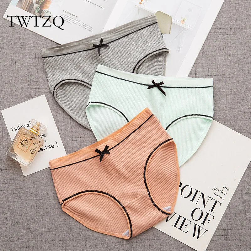 

TWTZQ Plus Size M-XL Sexy Panties For Women Briefs Bow Cute Girl Lingerie Cotton Seamless Ladies Underwear Famale Panty