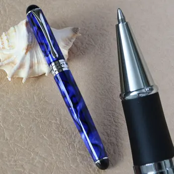 

JINHAO X750 ROYAL BLUE AND SILVER ROLLER BALL PEN EXECUTIVE JINHAO 750
