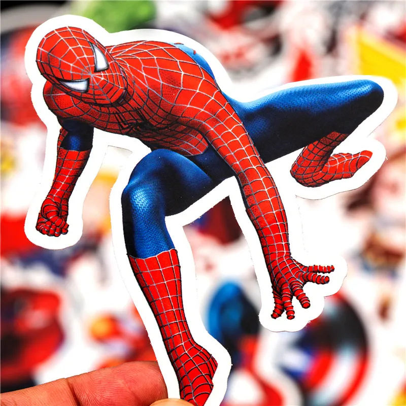 50PCS Super Hero Marvel Stickers Pack Movies Character Sticker For DIY Skateboard Motorcycle Luggage Laptop Cartoon Sticker Sets