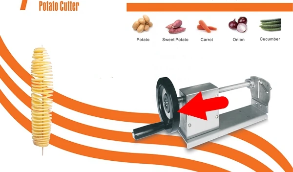 ITOP Инструкция для Tornado potato Cutter 3 в 1 Многофункциональное лезвие лезвия из нержавеющей стали витая овощерезка кухонный помощник