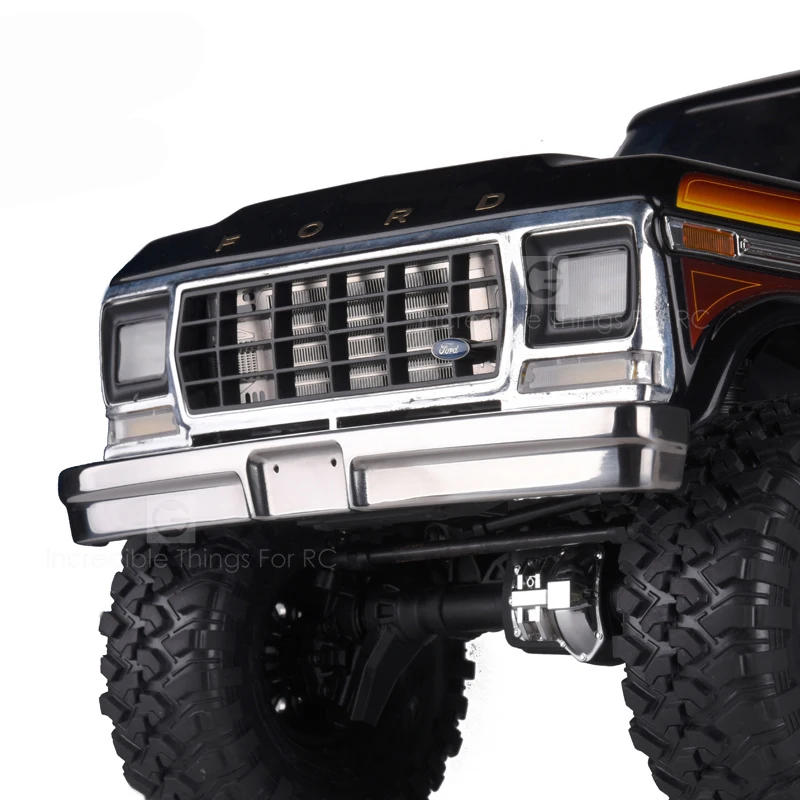 

1PC TRX4 Ford Stainless Steel Front/Rear Bumper Metal Anti-collision Bar for T4 Bronco RC Cars Modification Parts