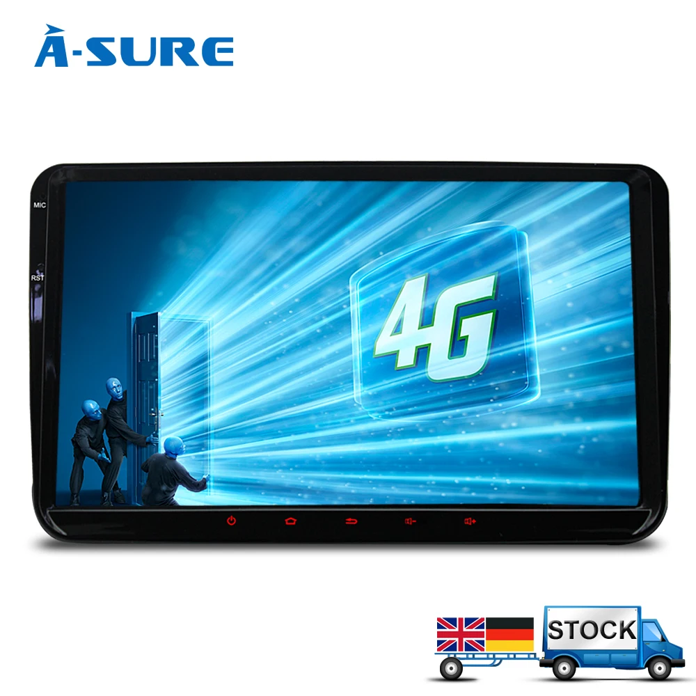 A-Sure 9 &quot2 Din Android Авто радио gps dvd-плеер для VW/Volkswagen/POLO/PASSAT/Golf/TOURAN/SHARAN четырехъядерный