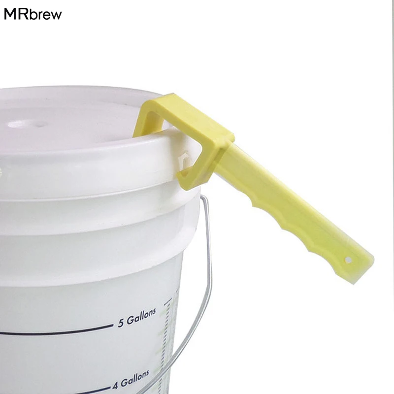 

Plastic Bucket Barrel Lid Opener Tool For Homebrew Beer Fermentation yellow grey color for choose