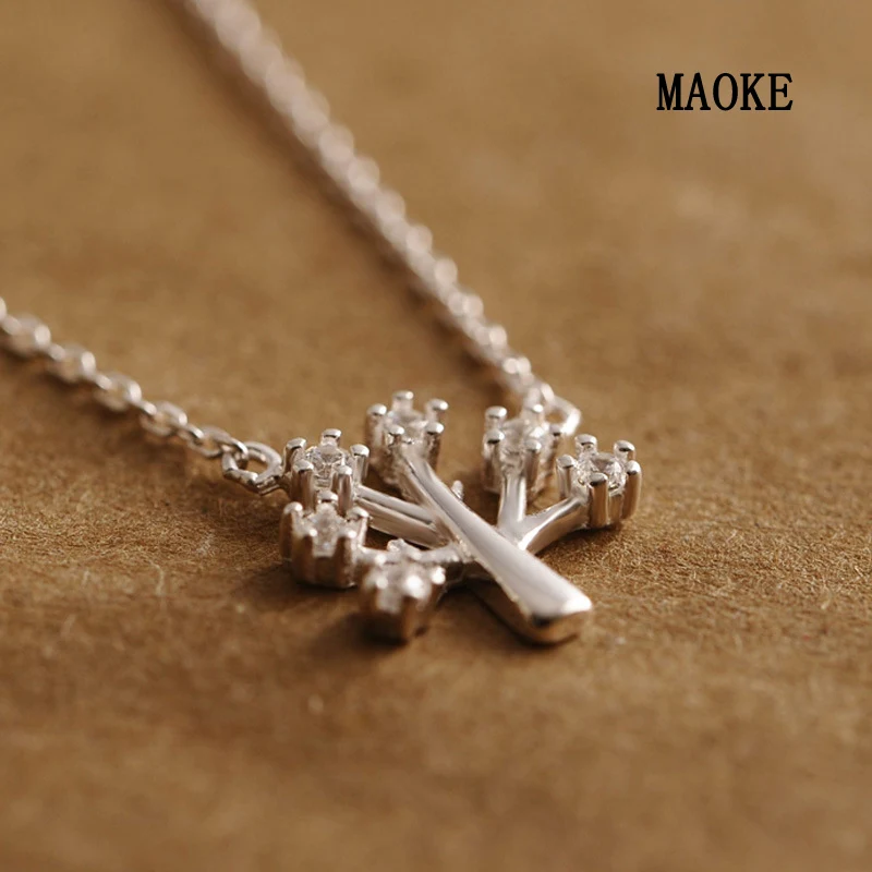 Акция Рождественская елка 925 SV ожерелье для женщин модные подарки|925 silver necklace|fashion