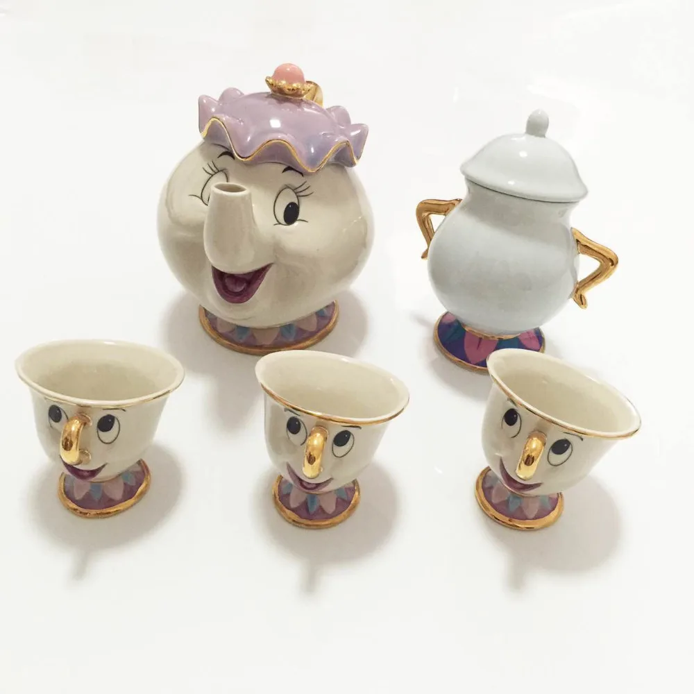 mrs teapot and chip tea set