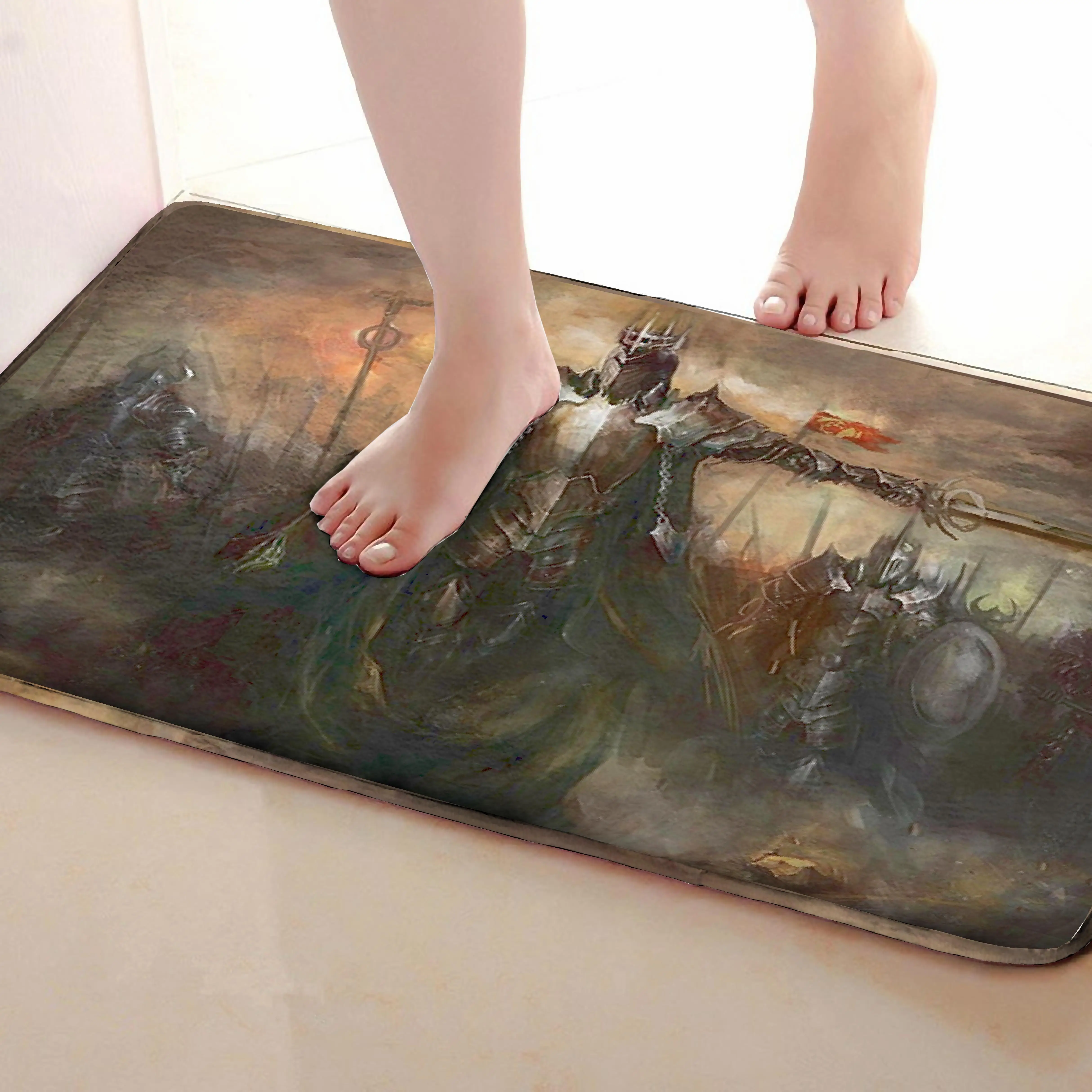 Солдатский Стиль Коврик для ванной комнаты, смешной Противоскользящий коврик для ванной, занавески для душа s аксессуары, соответствующие вашей душевой занавеске