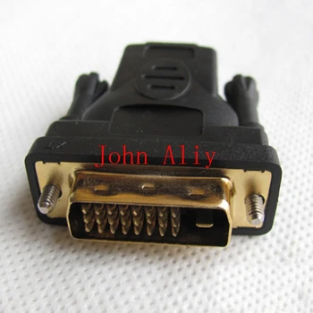 

Wholesale DVI -D 24+1 PIN TO HDMI FEMALE 19PIN adapter gold plate dvi to hdmi adapter