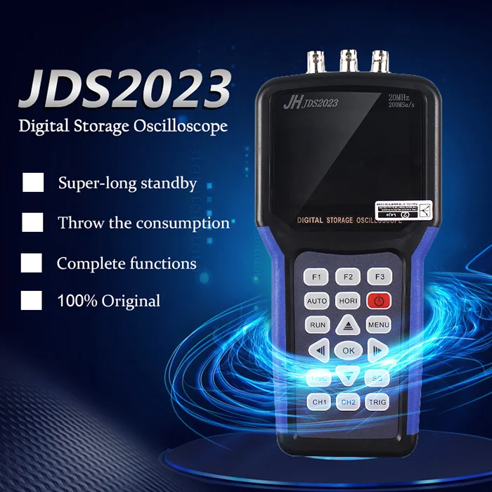 

AC110-220V JDS2023 Handheld Digital 1-Channel 20MHz Oscilloscope Multimeter TFT LCD Display with 320 x 240 Pixels EU Plug