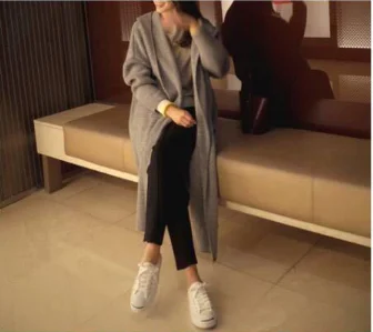 

Mr.nut 2019 long sweater women's cardigan loose sweater coat blouse Office Lady O-Neck women sweater