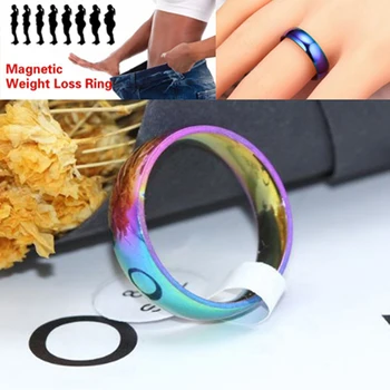 

2Pcs Magnetic Weight Loss Finger Ring Fat Burning Slimming Finger Ring Micro String Stimulating Acupoints Fitness Health Care