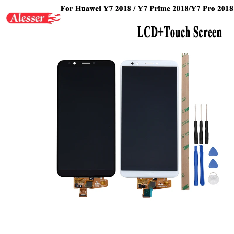 Alesser для Huawei Y7 Prime Pro 2018 ЖК-дисплей + запчасть ремонта сенсорного экрана инструмент
