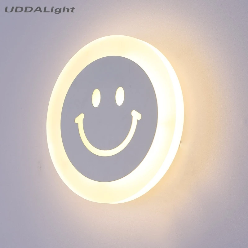 vanity light 10w acryl Smiling face style bathroom mirror light 30% off