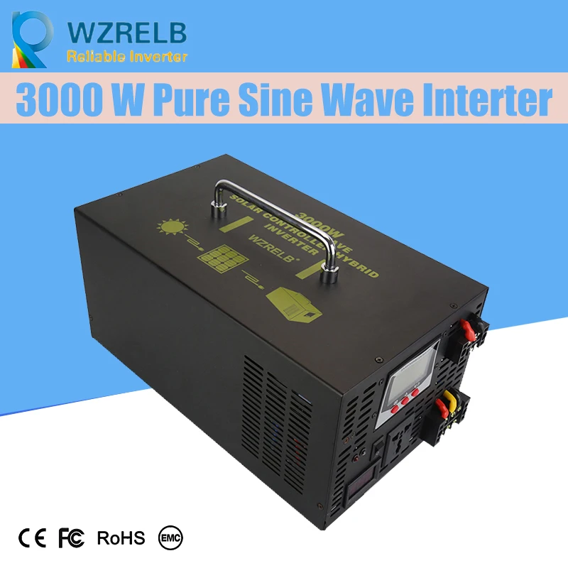 

Micro grid tie inverter 12V/24V 3000W Peak Power Inverter Voltage Convertor Transformer 48V Automatic Adaptable