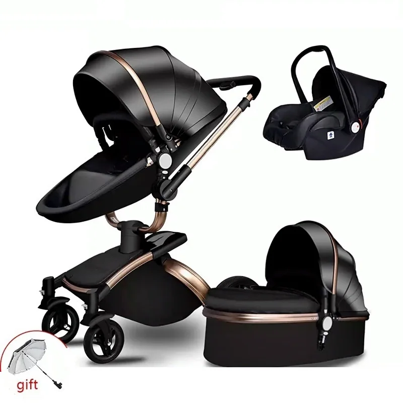 7,8 Aulon/Dearest No Tax Роскошная детская коляска 3 в 1 Модная европейская коляска для лежа и сидения