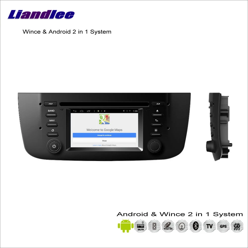 Cheap Liandlee For FIAT Linea / Punto 2012~2014 Car Radio CD DVD Player GPS Nav Navigation Advanced Wince & Android 2 in 1 S160 System 1