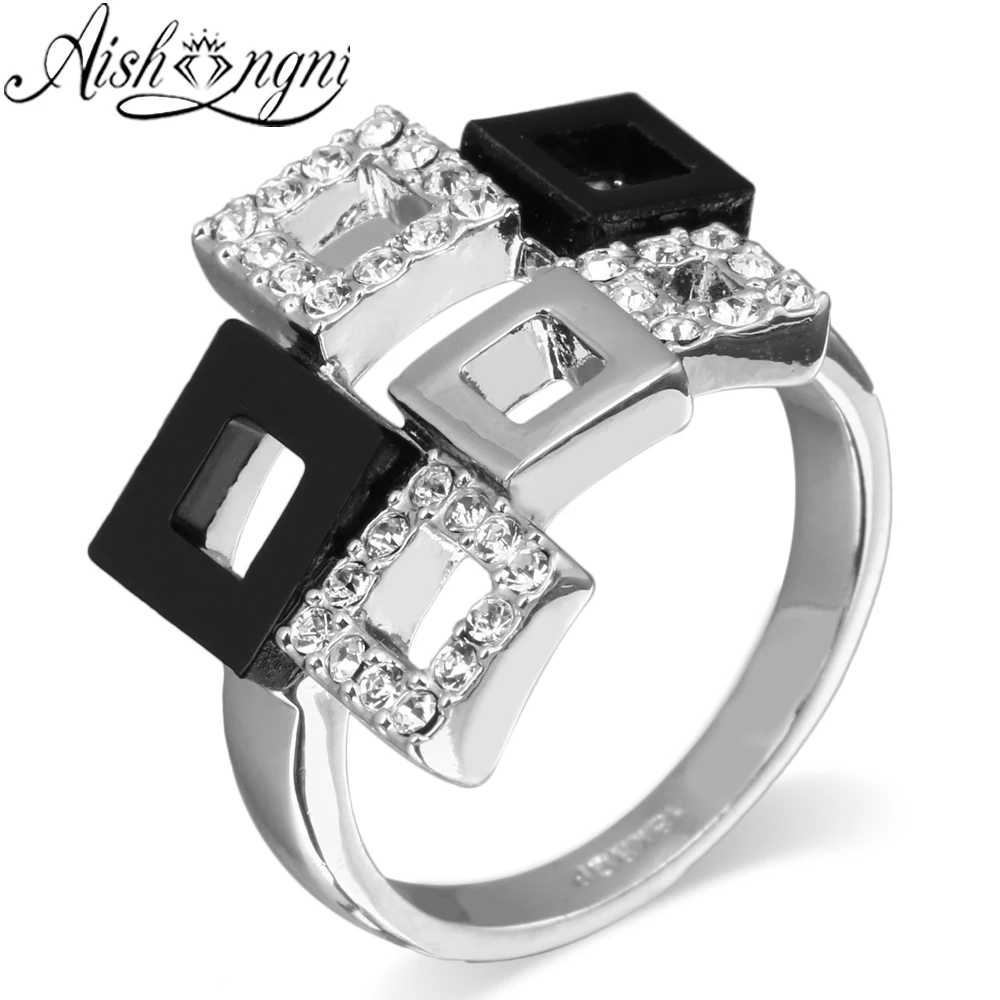 Fashion Rings for Women AAA Cubic Zirconia Ring Gift Jewelry Acrylic
