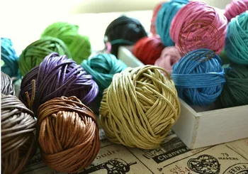

25color/lot Waxed Cotton Cord 1.5mm x250m coated thong Jewellery String Thread beading cord leather craft free shipping HOT