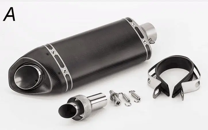 

Universal 51mm Motorcycle Exhaust Muffler Pipe carbon fiber for CBR300 R15 V3 RC390 R3 GSXR
