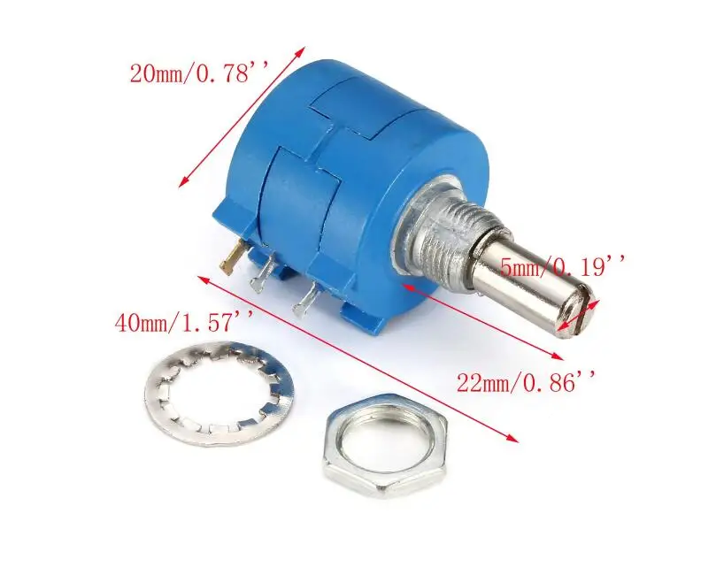 

3590S-2-104L 3590S 100K ohm Precision Multiturn Potentiometer 10 Ring Adjustable Resistor Free Shipping