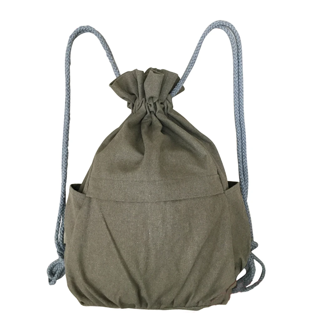 Buddhist Monk Double Shoulder Canvas Backpack Bags Buddhism chan