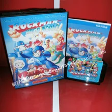 Sega MD игра-Rockman mega world с коробкой и руководством для 16 бит sega MD игровой картридж Megadrive Genesis система