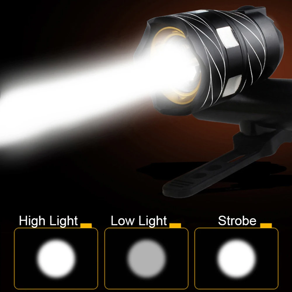 Best ZK20 Dropshipping 16000LM 3000mAh USB Rechargeable Bike Bicycle Built-in Batter Front & Tail Light Zoomable Torch Headlight 3 Best ZK20 Dropshipping 16000LM 3000mAh USB Rechargeable Bike Bicycle Built-in Batter Front & Tail Light Zoomable Torch Headlight 3