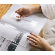 Необычный, прозрачный закладки Подарочная книга маркер канцелярский подарок реалистичные милые каваи Мультяшные закладки школьные принадлежности офис