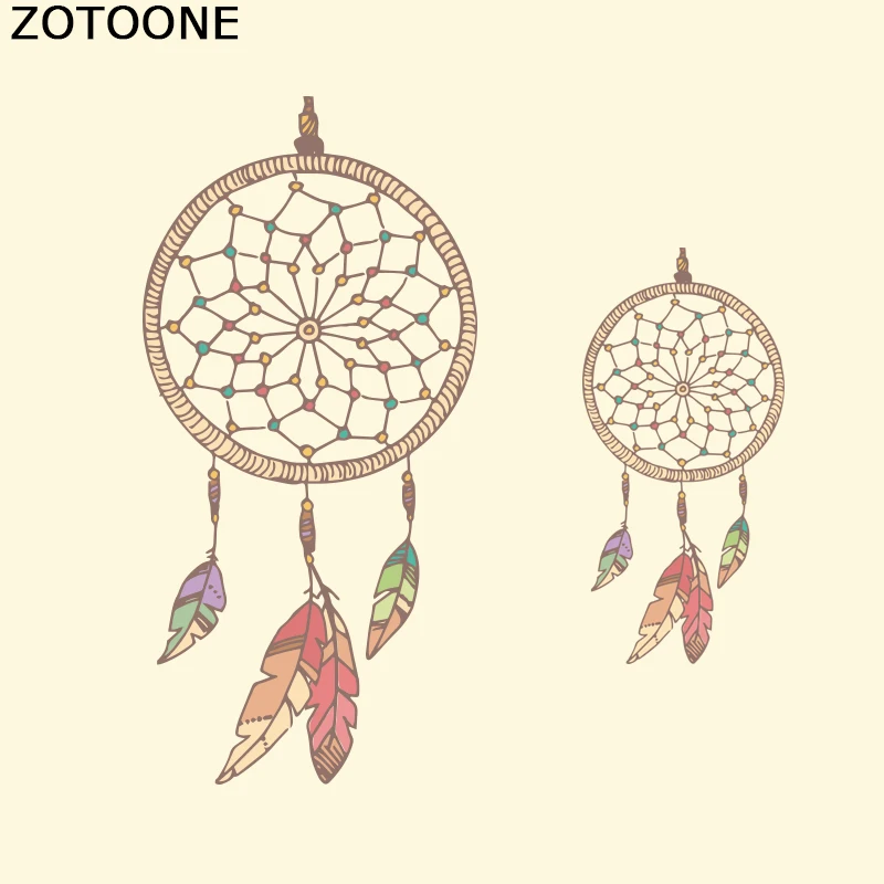 ZOTOONE Ретро стиль утюжок для переноса патчи Ловец снов девочек наклейки одежды