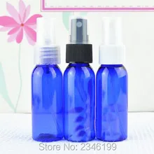 30CC 30 мл синий пластмассовый распылитель бутылка, косметический Тонер Упаковка спрей бутылка, круглый плечо бутылка синий цвет, 100 шт/партия
