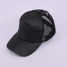 Женская бейсбольная шляпа сияющая солнцезащитная Кепка из воздухопроницаемой сетки для лета-MX8
