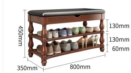 Американский твердой древесины обуви скамейке обувь двери шкафа обуви скамейке вход может сидеть обуви стойки hall Простая Кровать хвост