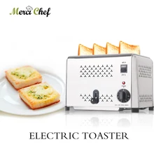 ITOP 4 Slices Toaster Stainless Steel Commercial Bread Toaster Oven Timer Automatic Breakfast Sandwich Machine Kitchen Tools ITOP 4 Slices Toaster Stainless Steel Commercial Bread Toaster Oven Timer Automatic Breakfast Sandwich Machine Kitchen Tools