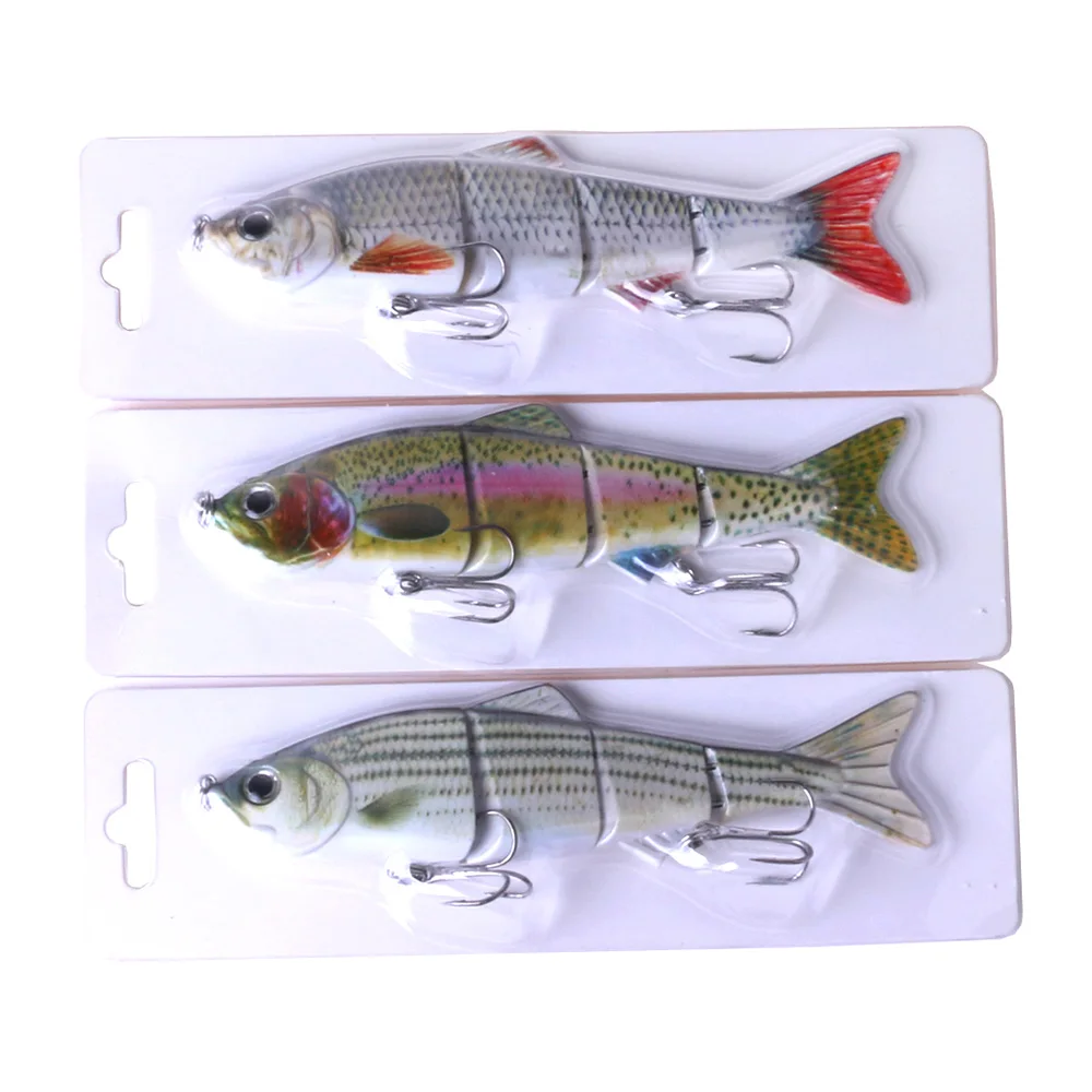 HENGJIA Мульти соединенная рыболовная приманка 4 секции 15 см 37 3 г swimbait crankbait