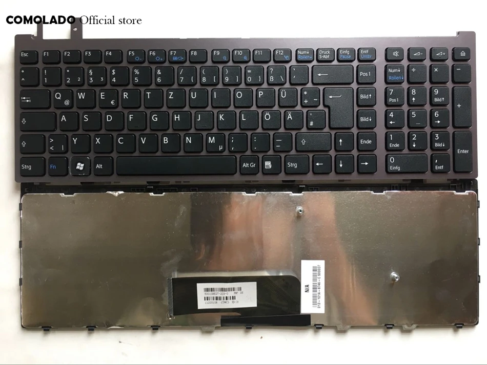 

GR Germany Keyboard for Sony VAIO VGN-AW VGNAW Series Black With Frame Laptop Keyboard GR layout