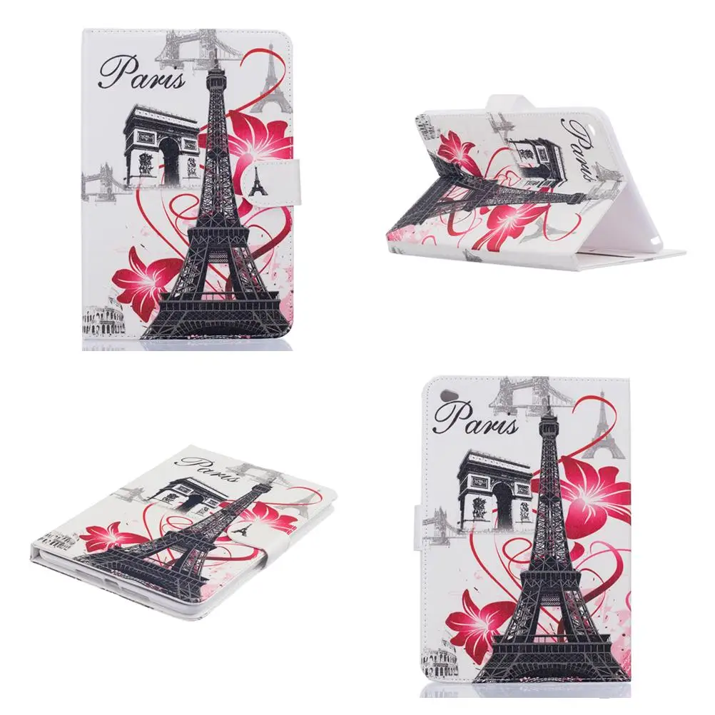 

For Apple ipad Air 3 2 1 PU Leather Flip Eiffel Tower Case For Apple iPad Mini 1 2 3 4 Cases Stand Cover For ipad 7 6 5 4 3 2